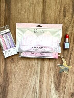 Pink Self Care Bundle LA LA Headband The Crème Shop NEW
